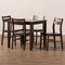 Baxton Studio Lovy Modern Walnut-Finished 5-Piece Dining Set 143-7937 - alternate 4